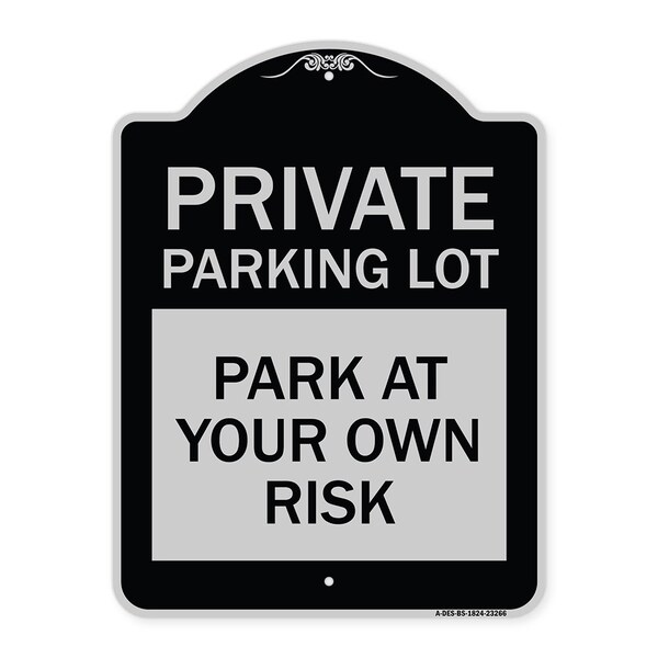 Signmission Private Parking Lot Heavy-Gauge Aluminum Architectural Sign, 24" x 18", BS-1824-23266 A-DES-BS-1824-23266 - main